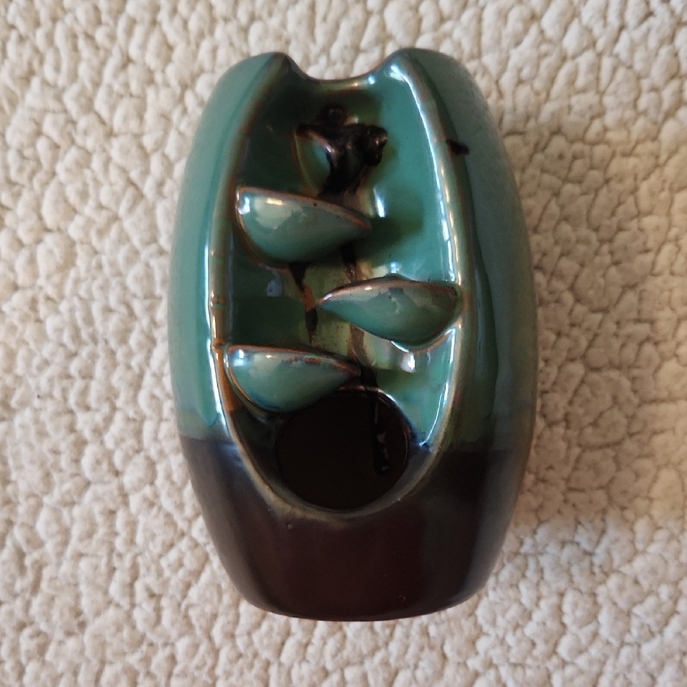 LLMRR Ceramic Incense Burner Waterfall Ombre Colors Whimsigoth Boho Fairycore